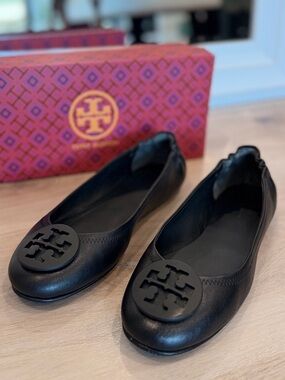 New Tory Burch Minnie Travel Ballet Flats